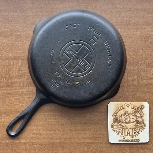 Griswold #6 Large Block Logo Cast Iron Skillet - JMB Restorations