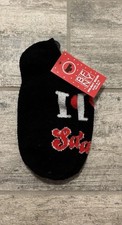 UNBRANDED I LOVE SANTA FLEECE ANKLE SOCKS NEW WITH TAGS