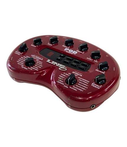 Line6 POD Ver.2 Amp Simulator Amp Modeler Multi Effect Processor W/ Power chord