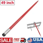 49inch Hay Bale Spear 3000lbs Cap Quick Attachments w/ Sleeve Nuts Tractor
