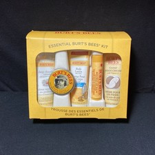 New Essential Burt's Bees Kit, 5 Travel Size Body Care Products