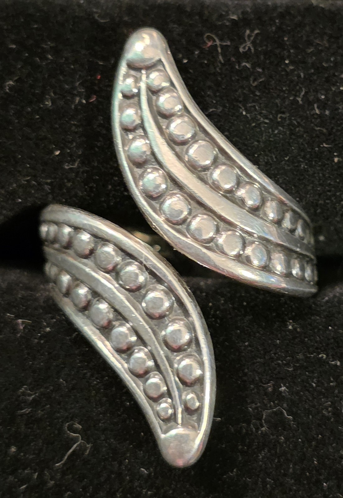 BEAU STERLING ADJUSTABLE WRAP RING - image 1