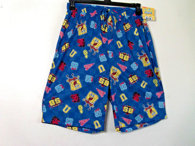 Nickelodeon Short SpongeBob SquarePants Color Blue Size XL NWT