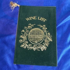 LOCKPORT NY-NYC RAILROAD STATION-TRAIN  DEPOT UNION STATION RESTAURANT WINE MENU