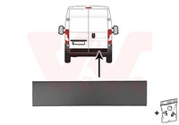 VAN Wezel Zier-/Schutzleiste, TüR Dunkelgrau Hinten Rechts FüR Fiat Ducato