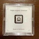 1 Gram Silver Bar GEIGER Original Premium in Square Capsule Assay .999 fine
