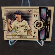 Topps Series 1 2026 Jacob Misiorowski #BTP-2 Big Ticket Players Insert Brewers