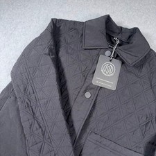 Bernardo Quilted Shirt Jacket Womens XS Black...