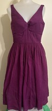 J. Crew Dress Sz 6 Fuchsia Silk With Pockets Party Cocktail Event