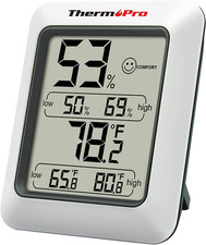 TP50 Digital Hygrometer Indoor Thermometer Room Thermometer and Humidity Gauge