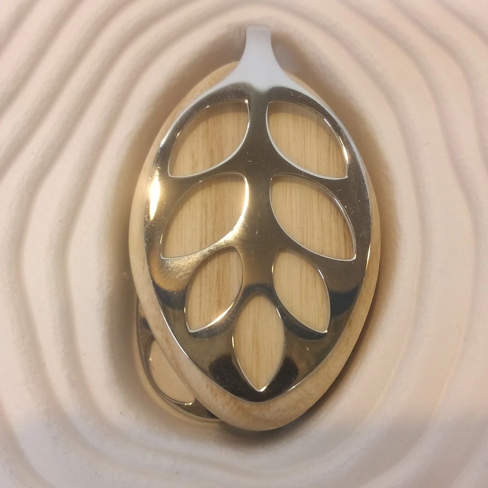 Bellabeat Hoja Naturaleza Salud Rastreador Joyería Inteligente Plata Madera Sin Probar Foto 3 de 4