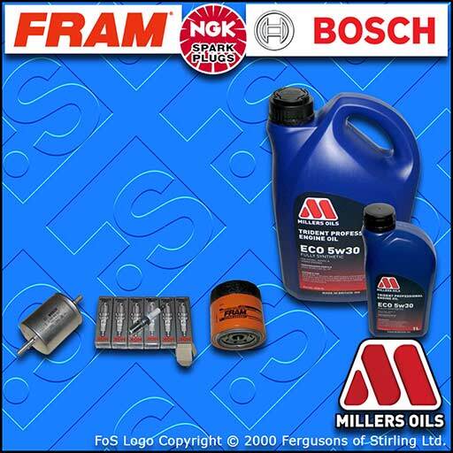 SERVICE KIT for FORD MONDEO MK3 2.5 V6 OIL FUEL FILTERS PLUGS +OIL (2001-2007)