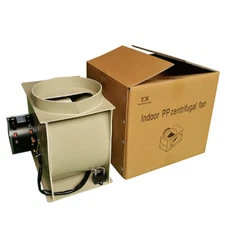 Lab Indoor PP Plastic Centrifugal Fan High Volume Low Noise Ventilation Fan Y