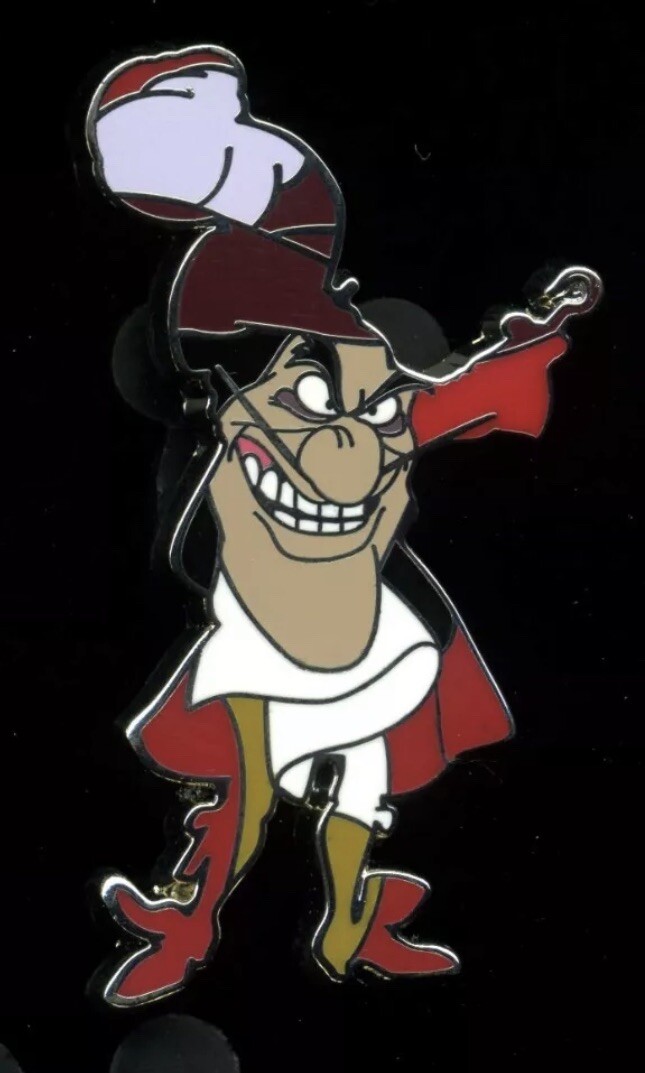 Disney Pin Silhouette Starter Collection Captain Hook eBay