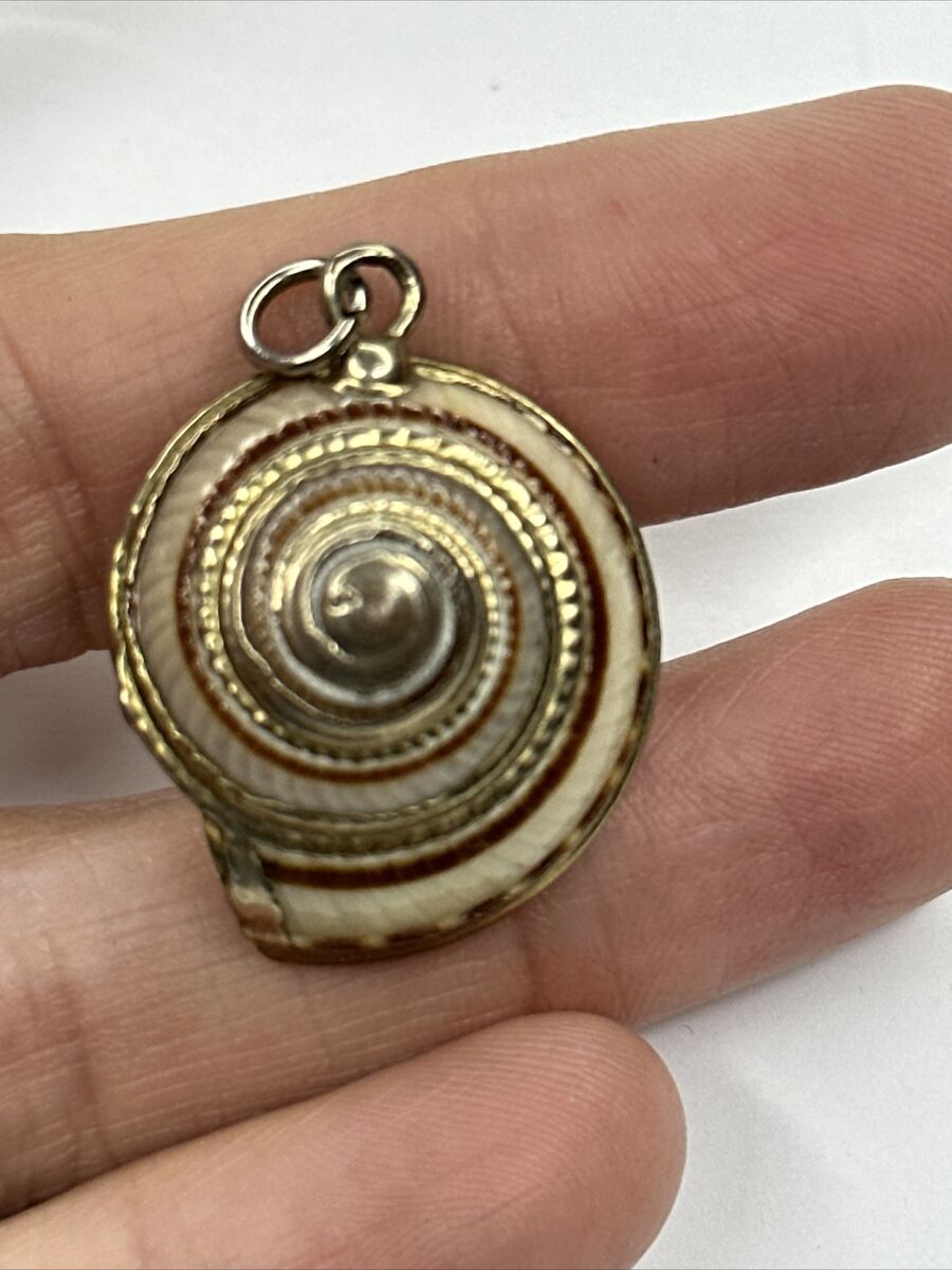 Charm - Swirl, Antique Gold