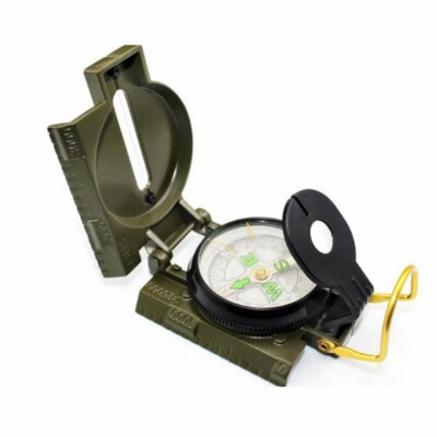 Boussole Militaire US Army Ranger Bundeswehr - Boîtier Métal Olive - Neuve