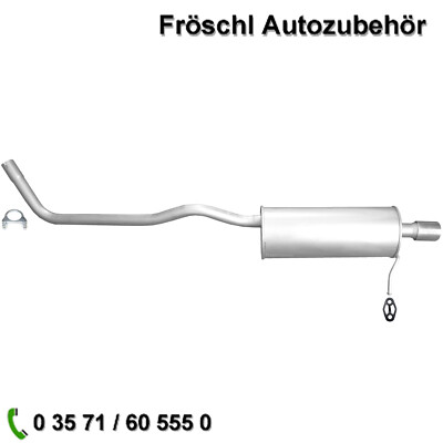 für Dacia Duster 1,6i 16V SCe 115 2WD Endtopf Auspuffanlage mit Anbausatz a*