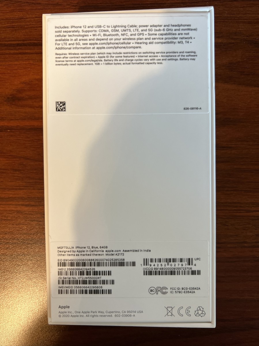 Apple iPhone 12 Box (box Only, No iPhone). See Photos. | eBay