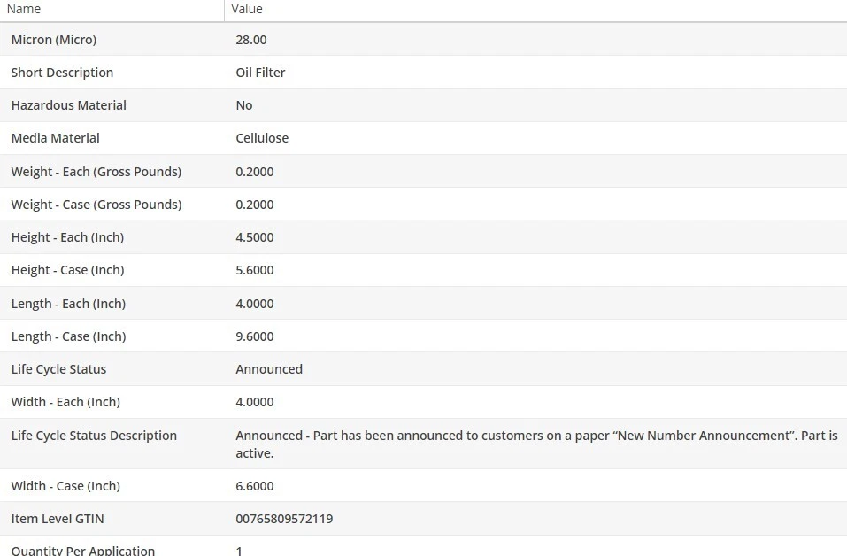 Filtro de aceite tipo OEM WIX para PORSCHE CAYENNE 2003-2006 V8-4,5 L Foto 4 de 4