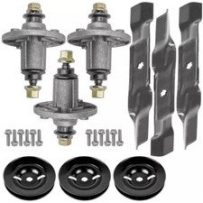 Spindle  Blade w/ Pulley for John Deere 145 155C D140 X140 100 Series 48" 3x