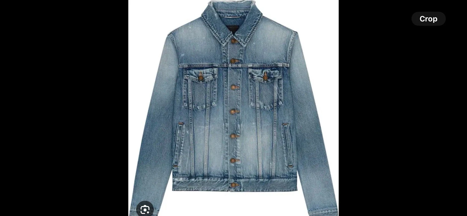 SAINT LAURENT (YSL) Giacca denim strappata da uomo Saint Laurent blu cielo. 52 L. $2000