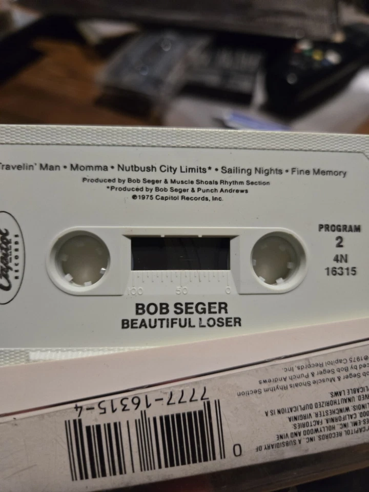 Bob Seger ‎– Beautiful Loser [Cassette Tape - 1975] - Image 4 of 4