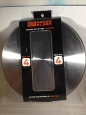Set of 4 Range Kleen Stainless Steel Kovers Range Stove Covers