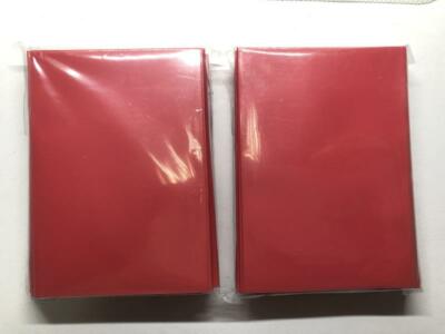 Lenayuyu 300pcs Red color Protector Standard MTG Card Sleeves 66x92mm Matte