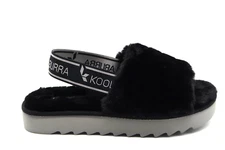 Koolaburra by UGG FUZZ'N II Women's Faux Fur  Slipper Sandals Size US 7 New