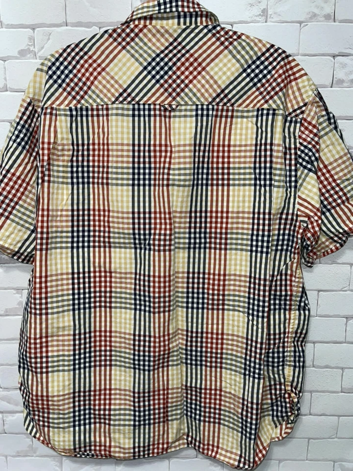 Camisa de vestir de manga corta Phat Farm para hombre talla XXL a cuadros con botones Foto 2 de 4
