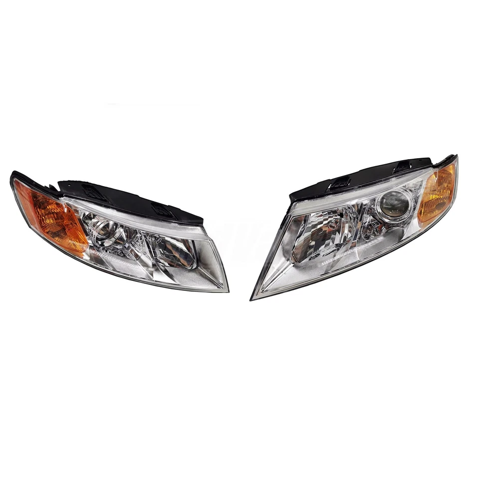 Set of 2 Front Left&Right Chrome Bezel Headlights Fits 09 10 Kia Optima Magentis Foto 2 de 4