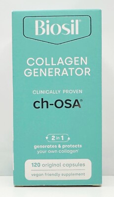 BioSil Collagen Generator ch-OSA  2 in 1 Formula Supplement NIB 120 Caps 12/2027