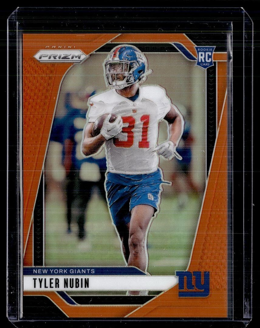 2024 PRIZM ORANGE /249 ROOKIE TYLER NUBIN GIANTS