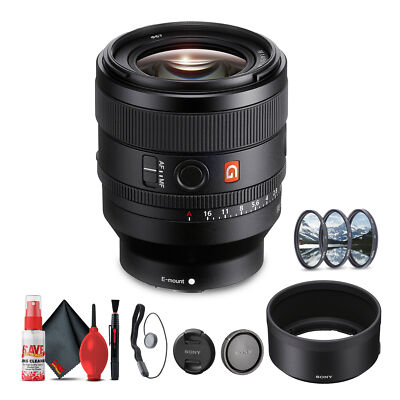 Sony FE 50mm f/1.4 GM Lens (Sony E) (SEL50F14GM) + Filter Kit + 
