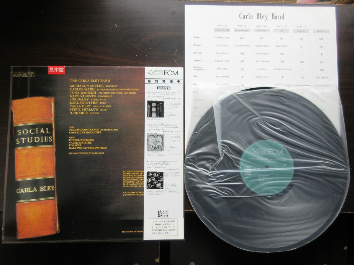 Carla Bley Social Studies Japan Promo Vinyl LP OBI Michael