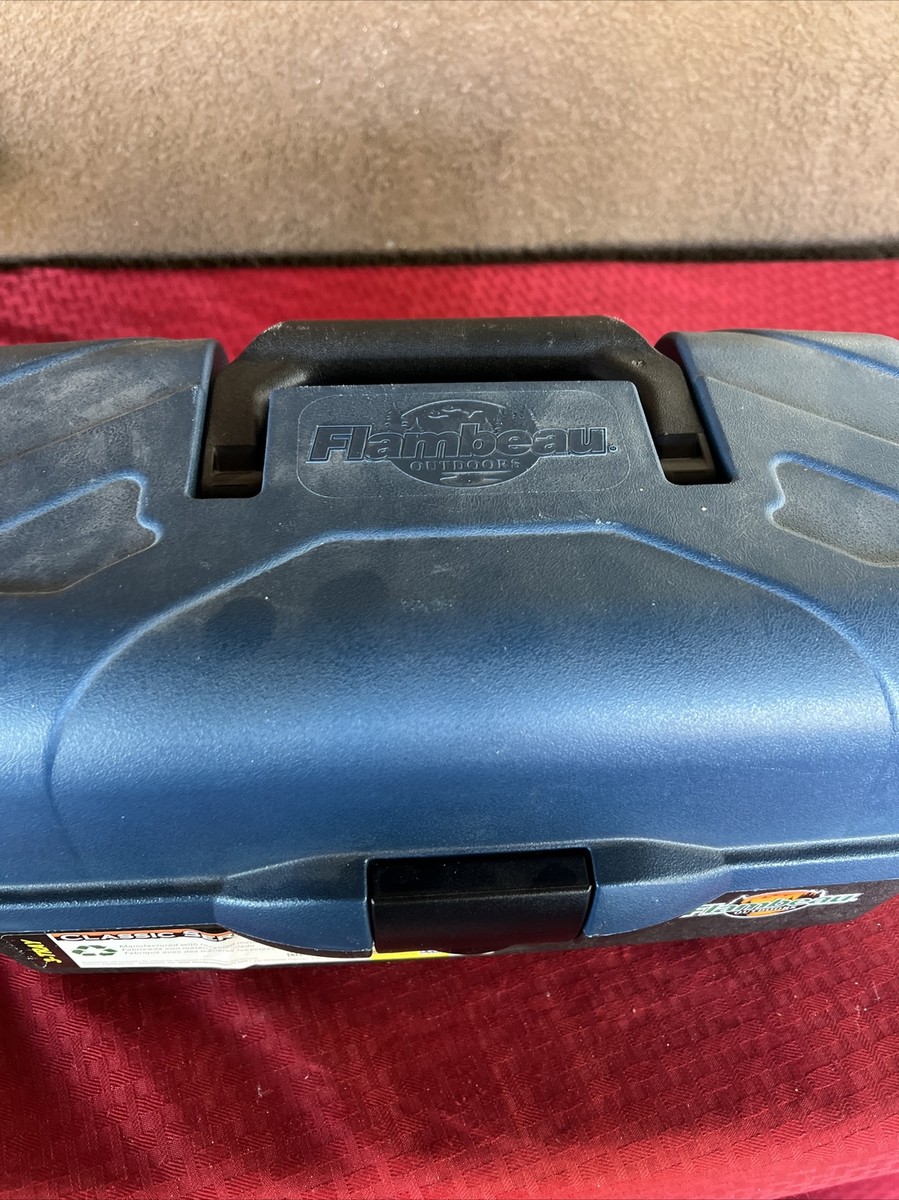 Flambeau Classic Series 3 Tray Tackle Box Blue & Black | eBay Flambeau Classic Series 3 Tray Tackle Box Blue & Black | eBay