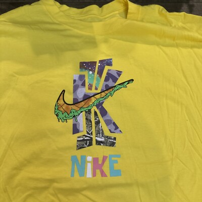 Nike Kyrie Spongebob What The T-Shirt Men's Sz Lg NEW DD9013-731 Oversized
