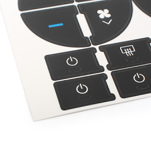 Vinyl AC Button Repair Kit Decal Stickers Dash Replacement for 07-13 Chevy GMC - Foto 5 di 7