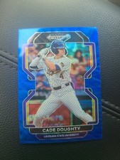 2022 Prizm Draft Picks Baseball Base Blue Wave #PDP78 Cade Doughty - LSU Tigers