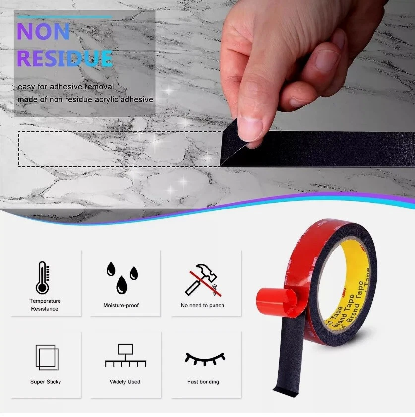 3M VHB 5952 Strong Permanent Double Sided Super Sticky Versatile Roll Tape Craft - image 3 of 4