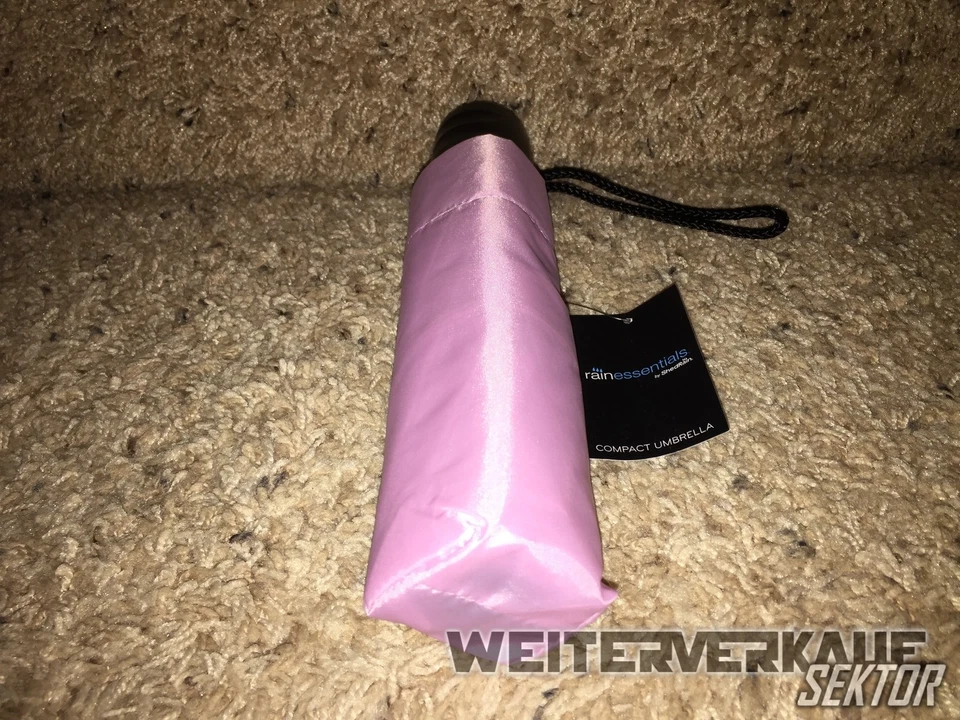 (NUEVO) Paraguas ShedRain Rain Essentials Manual Compacto - ROSA Foto 3 de 4