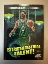 Jayson Tatum 2023-24 Topps Cosmic Chrome  E T Black Eclipse 10/10