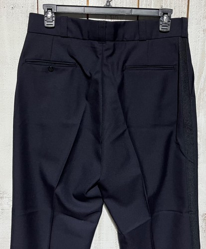 MEN'S FLYING CROSS NAVY WITH BLACK STRIPE POLICE PANTS SIZE 36x31 CPDTRS01 - Picture 6 of 7