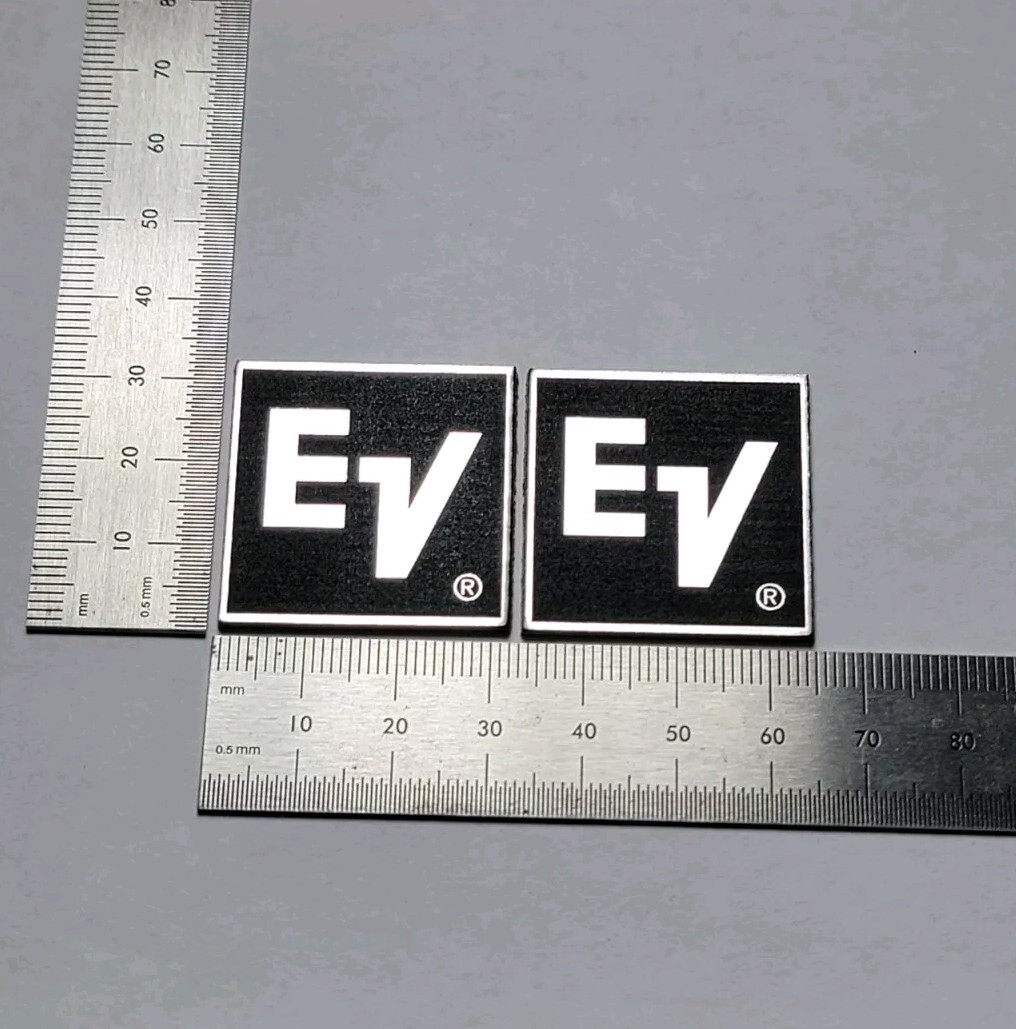 EV Electro-Voice ElectroVoice Square Speaker Badge Logo