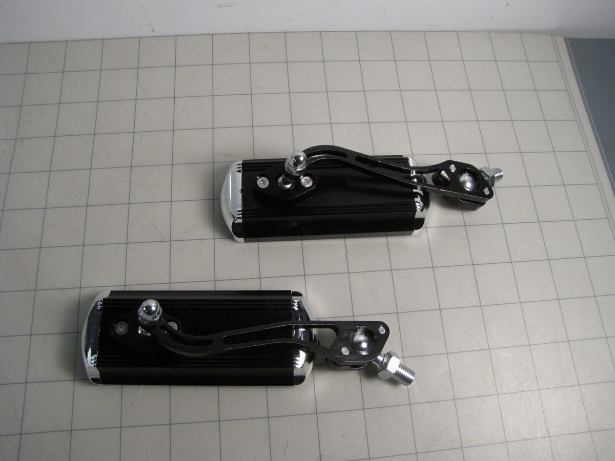Soko ZX-298-2 Black / Chrome Motorcycle Mirror Set NEW (for Soko ZX-298-2 Black / Chrome Motorcycle Mirror Set NEW (for