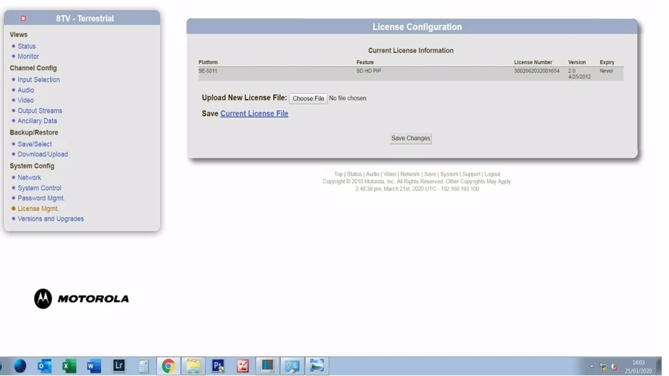 Motorola se-5011 h.264 mpeg 4 HDSDI codificador ip (varios disponibles)  Foto 2 de 4