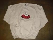 Cat Sweatshirt Kitten embroidered sz. Large New Mint nwot Brand New  sweater