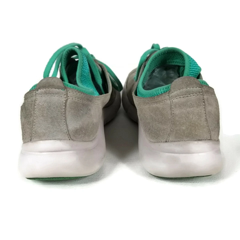 Dansko Elise Lace Up Sneaker Womens 38 US 7.5-8 Gray Green Suede Comfort Oxford - Image 4 of 4