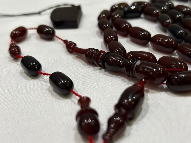 Sandalias alemanas Rosario 45 مسبحة سبحه سندلس الماني لون كبدي خراطة شبابية كبسولة