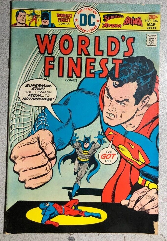 WORLD'S FINEST #236 (1976) DC Comics Superman Batman Atom